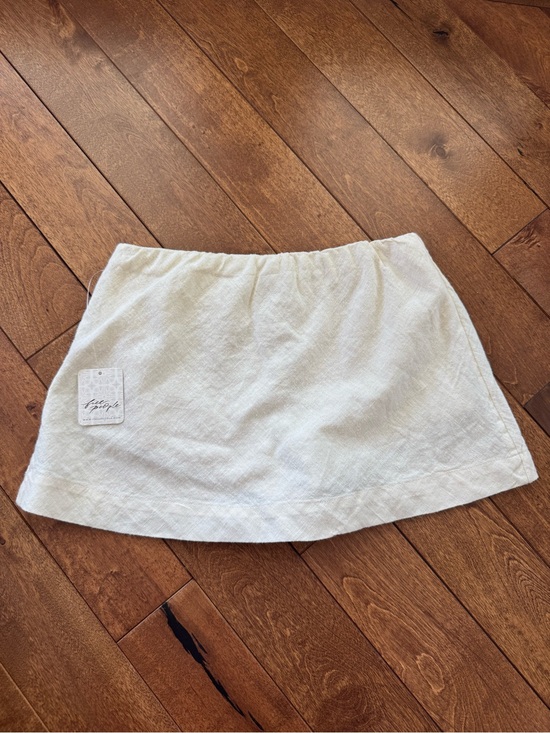 Free People Pants - NWT Free People Cream Linen Blend Skort Size Small
